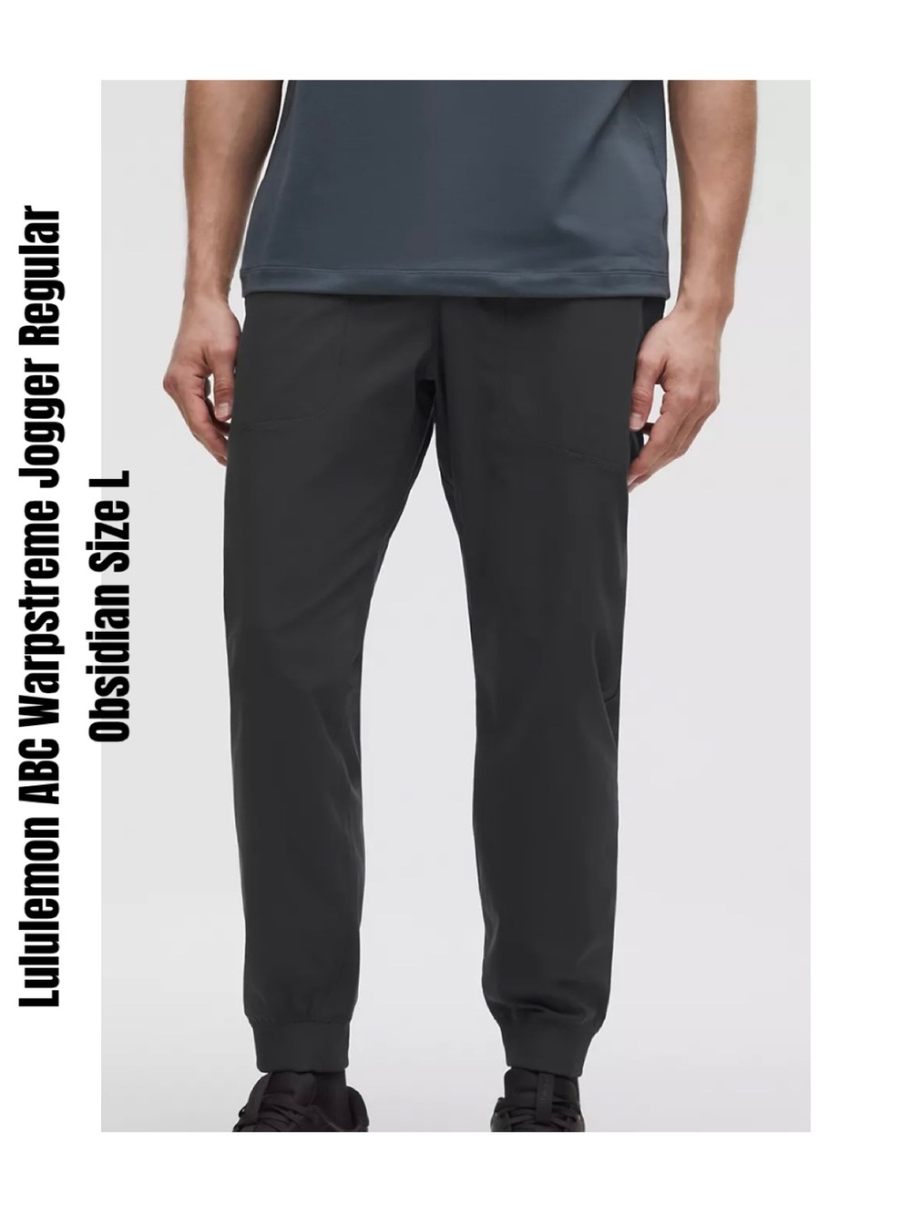 Lululemon Men’s ABC Warpstreme Jogger Regular Obsidian Size L